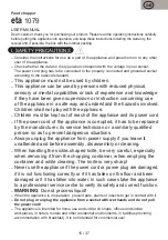 Preview for 15 page of eta Basto 1079 User Manual