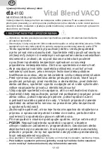 Preview for 12 page of eta Vital Blend VACO 4100 Instructions For Use Manual