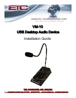 Preview for 1 page of ETC VM-10 Installation Manual