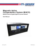 ETS-Lindgren MACS/D Series User Manual preview