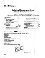 Preview for 1 page of ETS TMOD Series Owner'S Manual And Cooking Manual