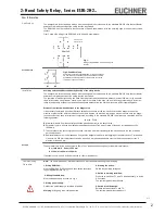 Preview for 2 page of EUCHNER ESM-2H201 User Information