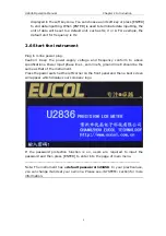 Preview for 13 page of EUCOL U2836 Operation Manual