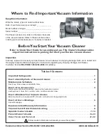 Preview for 2 page of Eureka 3276-3280 Series Owner'S Manual