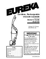 Eureka 92A Owner'S Manual preview