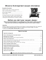 Preview for 2 page of Eureka AS1050 Series Owner'S Manual