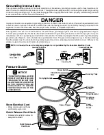 Preview for 3 page of Eureka Atlantis Express 2550 Series Owner'S Manual