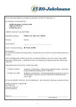 Preview for 3 page of EURO-Jabelmann EURO-Sorter JKS 144/4S Operating Instructions And Spare Parts List