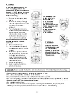 Preview for 11 page of Euro-Pro EKP110 Use And Care Instruction Manual