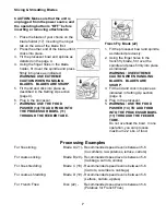 Preview for 9 page of Euro-Pro EP90 Use And Care Instruction Manual