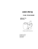 Euro-Pro EP91 Owner'S Manual preview