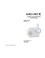 Euro-Pro FP86 Owner'S Manual preview