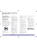 Preview for 2 page of Euro-Pro SM215 10 Owner'S Manual