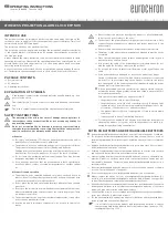 Preview for 4 page of Eurochron 1380339 Operating Instructions Manual