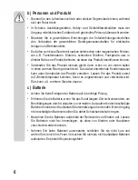 Preview for 6 page of Eurochron 1460848 Operating Instructions Manual