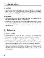 Preview for 8 page of Eurochron 1460848 Operating Instructions Manual