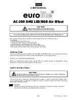 Preview for 14 page of EuroLite AC-300 DMX LED/RGB Air Effect User Manual