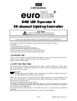 Preview for 10 page of EuroLite DMX LED Operator 4 User Manual