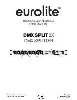 EuroLite DMX SPLIT 8X User Manual preview