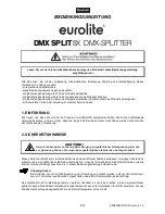 Preview for 4 page of EuroLite DMX SPLIT 8X User Manual