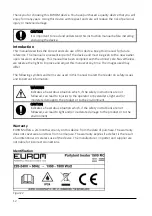 Preview for 12 page of EUROM 333282 User Manual