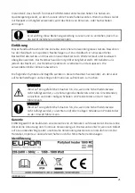 Preview for 21 page of EUROM 333282 User Manual