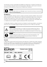 Preview for 86 page of EUROM 333282 User Manual