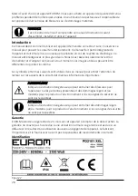 Preview for 28 page of EUROM 335545 User Manual