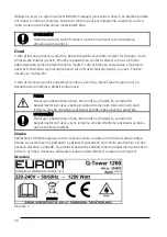 Preview for 50 page of EUROM 335651 User Manual