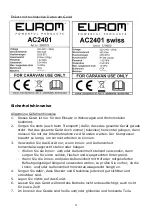 Preview for 25 page of EUROM 379990 Instruction Manual