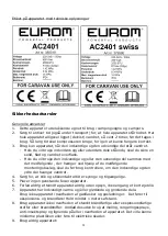 Preview for 58 page of EUROM 379990 Instruction Manual