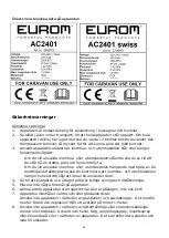 Preview for 68 page of EUROM 379990 Instruction Manual