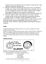 Preview for 53 page of EUROM EK2000 Instruction Manual