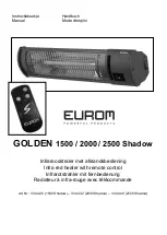 EUROM GOLDEN 1500 Shadow Manual preview