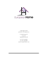 Preview for 24 page of European Home DV 52 Installation, Operation And Maintenance Manual