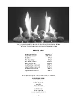 Preview for 39 page of European Home VISION GAS FIREPLACE Installation, Operation And Owner'S Manual