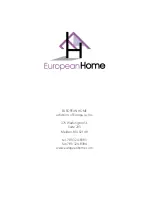 Preview for 26 page of European Home Vista 38 ST Installation, Operation And Maintenance Manual