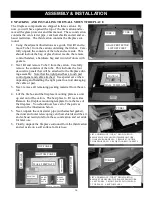 Preview for 16 page of European Home WEST END Installation & Operation Manual