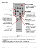 Preview for 19 page of European Touch sogno dreamwave Owner'S Manual