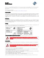 Preview for 2 page of Eurotec BA S011 Operation Manual