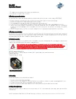 Preview for 3 page of Eurotec BA S011 Operation Manual