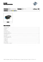 Eurotec EFX-EIA Series Operating Instructions preview