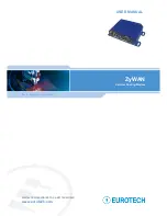 Eurotech ZyWAN User Manual preview