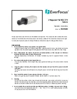 EverFocus EQH5200 Operation Instructions Manual preview