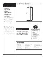 Preview for 2 page of Everpure Filter Cartridge i20002 Specification Sheet