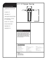 Preview for 2 page of Everpure Opaque Housing A-11 Specification Sheet