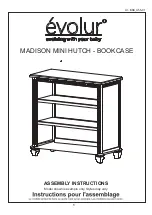 Evolur MADISON MINI HUTCH BOOKCASE Assembly Instructions Manual preview