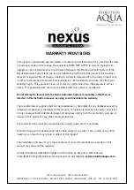 Preview for 30 page of Evolution Aqua NEXUS 220 Installation And Instruction Manual