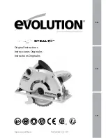 Preview for 1 page of Evolution Rage-B Stealth 185 Original Instructions Manual