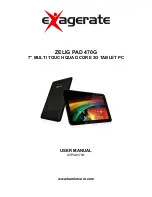 Preview for 1 page of Exagerate ZELIG PAD 470G User Manual